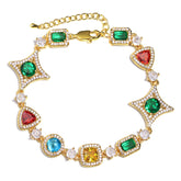 Ice Out Multi-color Diamonds Bracelet