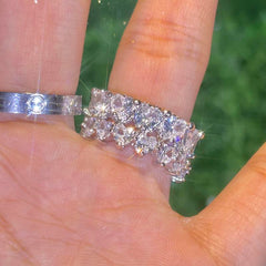 Two-Piece New Heart Ring Set