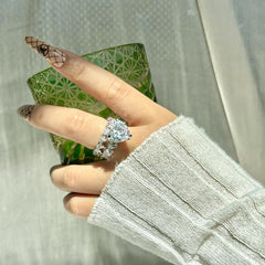 Two-Piece New Heart Ring Set