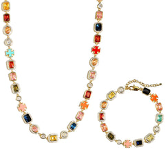 Gold Solstice Bundle (Gemstone Necklace& Bracelet)