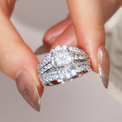 Square Five-in-One Ring for Women - Perfect Gift for Girlfriend or Wife