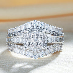 Square Five-in-One Ring for Women - Perfect Gift for Girlfriend or Wife