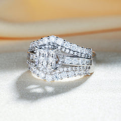 Square Five-in-One Ring for Women - Perfect Gift for Girlfriend or Wife