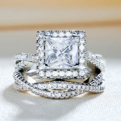 Silver Two-Piece Ring Set