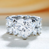 Two-Piece New Heart Ring Set