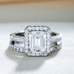 2CT Bridal Ring Set Engagement Rings