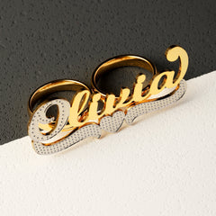 Two Finger Name Ring