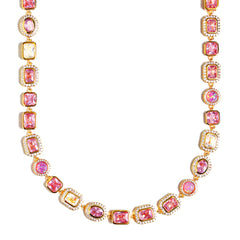 Amour Pink Solstice Gemstone Necklace