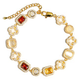 Iced Gemstone Bracelet