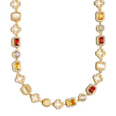 Iced Gemstone Necklace