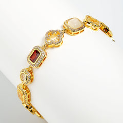 Iced Gemstone Necklace