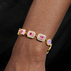 Amour Pink Solstice Gemstone Necklace