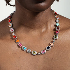 Iceyqueen Gold Solstice Gemstone Necklace (Unisex)