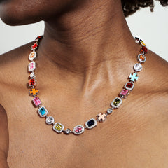 Iceyqueen Gold Solstice Gemstone Necklace (Unisex)