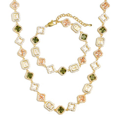 Fresh Harmony Gemstone Necklace Set