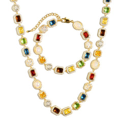 Motley Gemstone Necklace