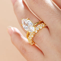Special Marquise Cut Ring Set