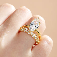 Special Marquise Cut Ring Set