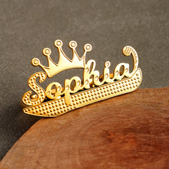 Two Finger Crown Name Ring