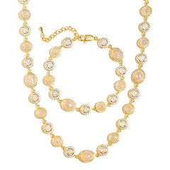 Aurora Whisper Gemstone Necklace