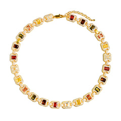 Hue Horizon Gemstone Necklace