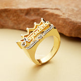 Crown Name Ring
