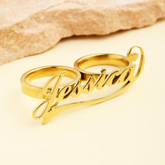 Two Finger Name Ring