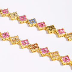 Blossom Tourmaline Gemstone Bracelet