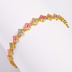 Blossom Tourmaline Gemstone Bracelet