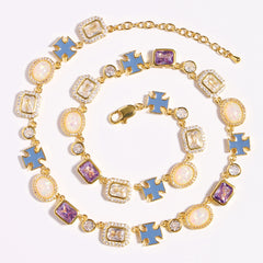 Lavender Luxe Purple Sapphire Gemstone Necklace