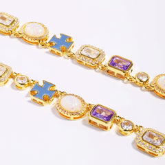 Lavender Luxe Purple Sapphire Gemstone Necklace Set