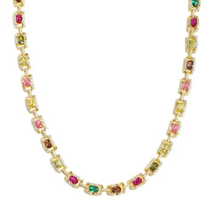 Prism Square-Cut Tourmaline Gemstone Set