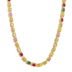 Victorian Oval-Cut Tourmaline Gemstone Set