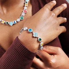 Mosaic Garden Gemstone Bracelet