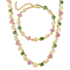 Evil Eye & Hamsa Gemstone Necklace