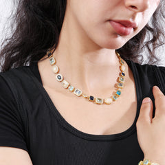 Blue Gemstone Solstice Necklace