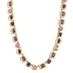 Lunar Purple Gemstone Necklace