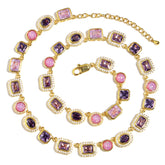 Lunar Purple Gemstone Necklace