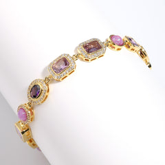 Lunar Purple Gemstone Bracelet
