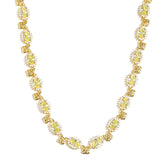 Green Flora Tourmaline Minimalist Necklace