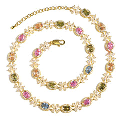 Nature’s Beauty Butterfly Oval Tourmaline Bracelet