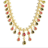 Palace-style Gorgeous Tourmaline Tassel Necklace