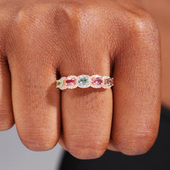 The Oval Tourmaline Eternity Ring