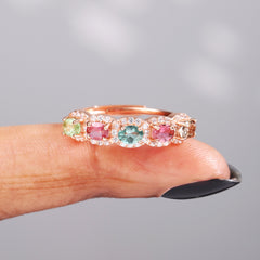 The Oval Tourmaline Eternity Ring