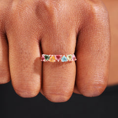 Sweetheart Symphony Heart-Cut Tourmaline Ring