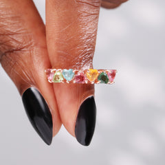 Sweetheart Symphony Heart-Cut Tourmaline Ring
