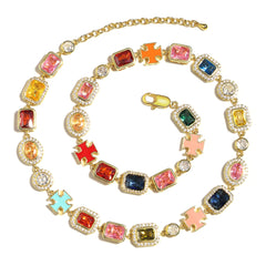 Gold Solstice Bundle (Gemstone Necklace& Bracelet)