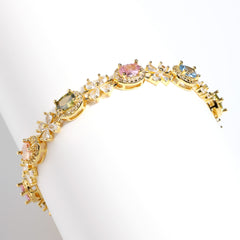 Nature’s Beauty Butterfly Oval Tourmaline Bracelet