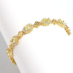 Green Flora Tourmaline Minimalist Bracelet