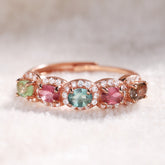 The Oval Tourmaline Eternity Ring